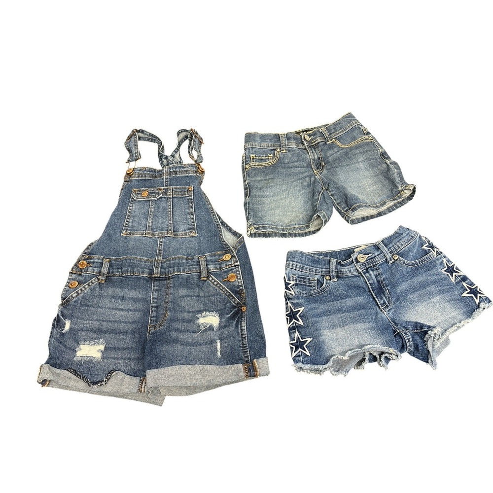 Jordache Denim Lot – Shortalls &‎ Shorts - Trendy Styles - Girls Size 7/8